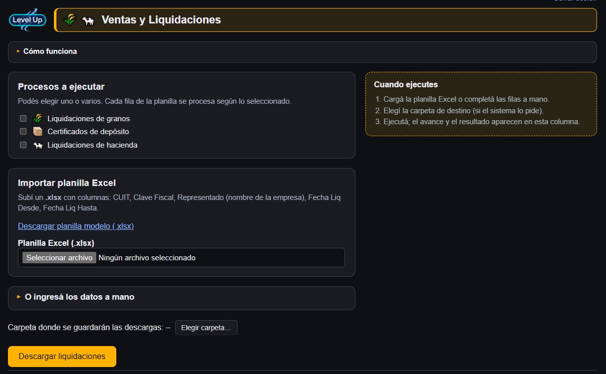 Ventas y Liquidaciones