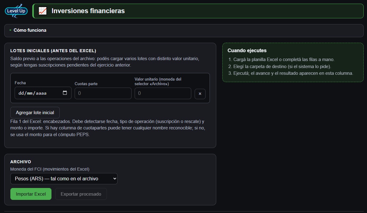 Inversiones financieras